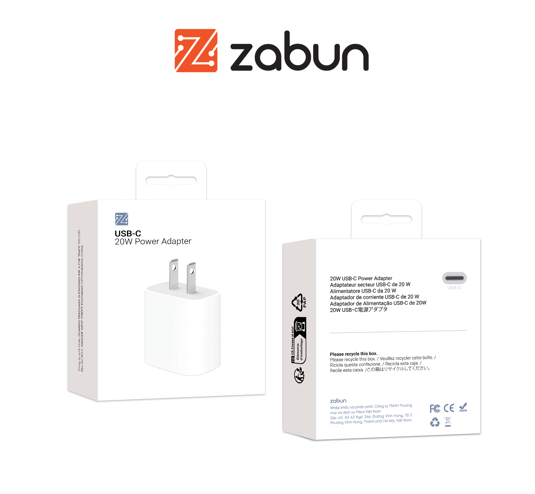 Củ sạc 20W Zabun C05